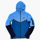 Nike Sportswear Tech Fleece Full-zip Hoodie Blue Navy Orange