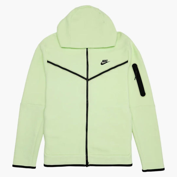 Nike Sportswear Tech Fleece Full-zip Hoodie Neon Lime Green/black