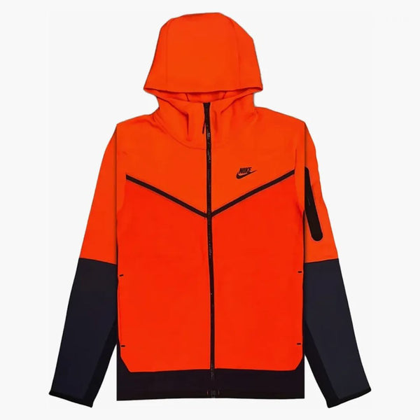 Nike Sportswear Tech Fleece Full-zip Hoodie Orange/blue/black