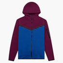 Nike Sportswear Tech Fleece Full-zip Hoodie Sangria/game Royal