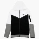 Nike Sportswear Tech Fleece Full-zip Hoodie White/black/carbon Heather/black