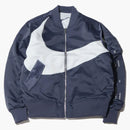 Nike Therma-fit Synthetic Phil Reversible Bomber Jacket (asia Sizing) Thunder Blue