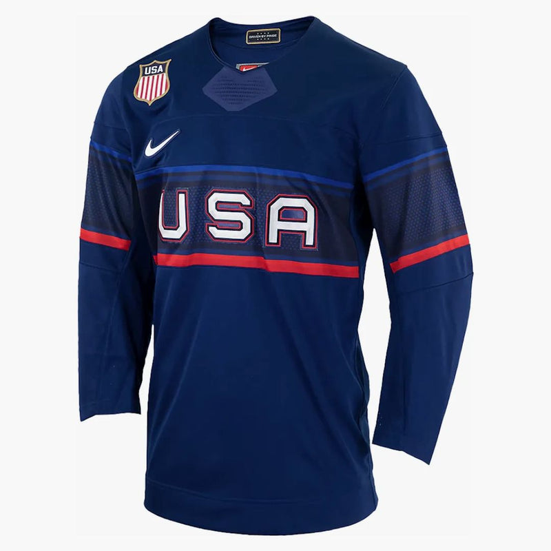 Nike U.s. Hockey Jersey Blue Void
