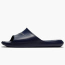 Nike Victori One Shower Slide Polka Dot Swoosh Midnight Navy