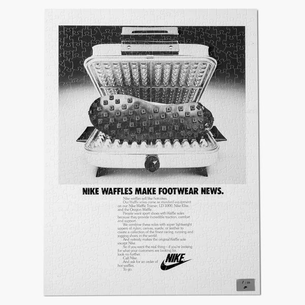 Nike Vintage Ad 1977 Nike Waffles Make Footwear News Puzzle