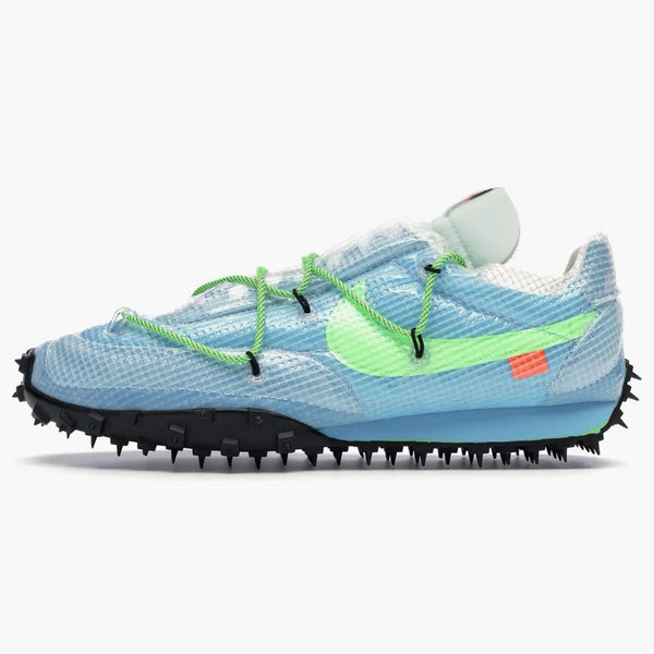 Nike Waffle Racer Off-white Vivid Sky (women's)