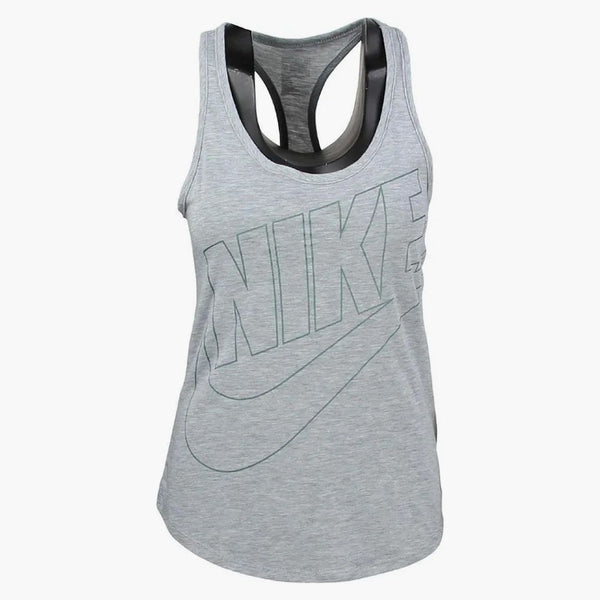 Nike Women's Futura nadrozměrný nádrž šedá