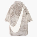 Nike Women Faux Fur Long Jacket (asia Sizing) Light Bone