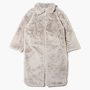 Nike Women Faux Fur Long Jacket (asia Sizing) Light Bone