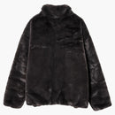 Nike Women Faux Fur Swoosh Jacket Velvet Brown/cave Stone