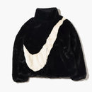 Nike Womens Oversized Swoosh Logo Jacket (asia Sizing) Black Fossil