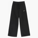 Nike Women's Phoenix Fleece High Waisted Wide Leg Sweatpants Black/sail