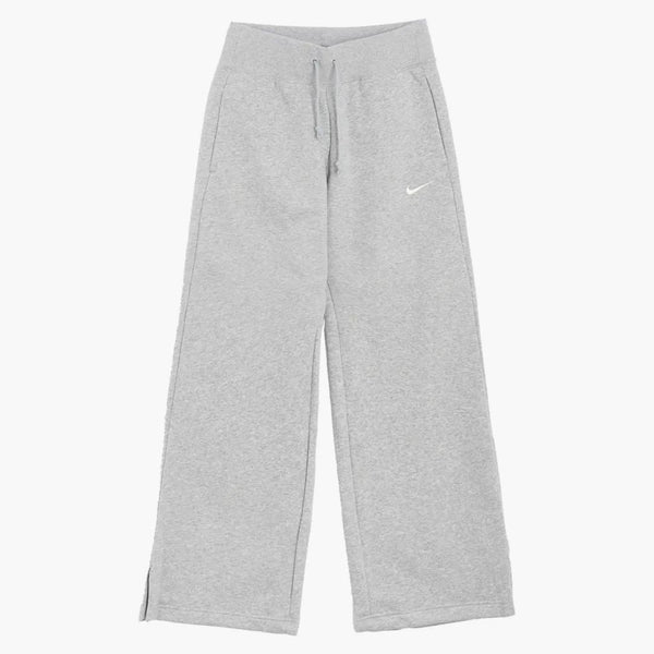Nike Women's Phoenix Fleece High Waisted Wide Leg Sweatpants Dark Grey Heather
