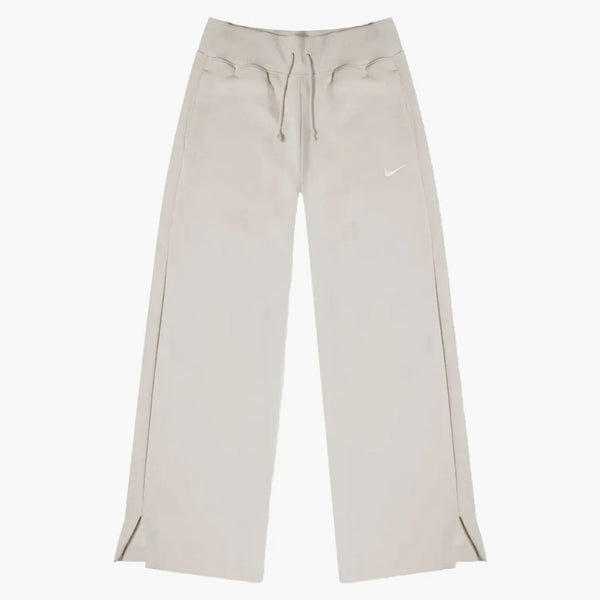 Nike Women's Phoenix Fleece High Waisted Wide Leg Sweatpants Light Orewood Barn/sail