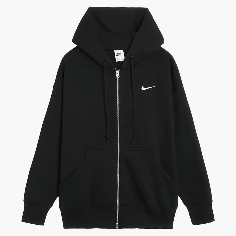 Nike Women's Phoenix Fleece Oversized Full-zip Hoodie Black