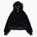 Nike Womens Sportswear Essential Faux Fur Jacket (asia Sizing) Black