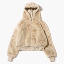 Nike Womens Sportswear Essential Faux Fur Jacket (asia Sizing) Rattan