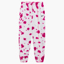 Nike Women's Sportswear Essential Fleece Tie-dye Trousers Active Pink/siren Red/black