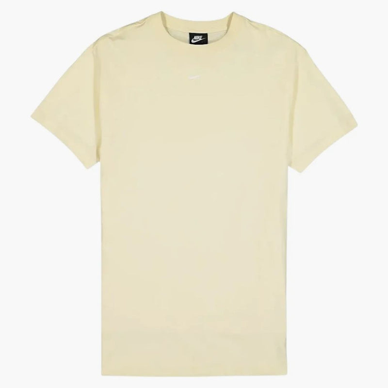 Nike Women's Swoosh Logo Loose Fit Cream T-shirt Cream
