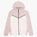 Nike Women's Tech Fleece Windrunner Full Zip Hoodie Pink Oxford/light Soft Pink