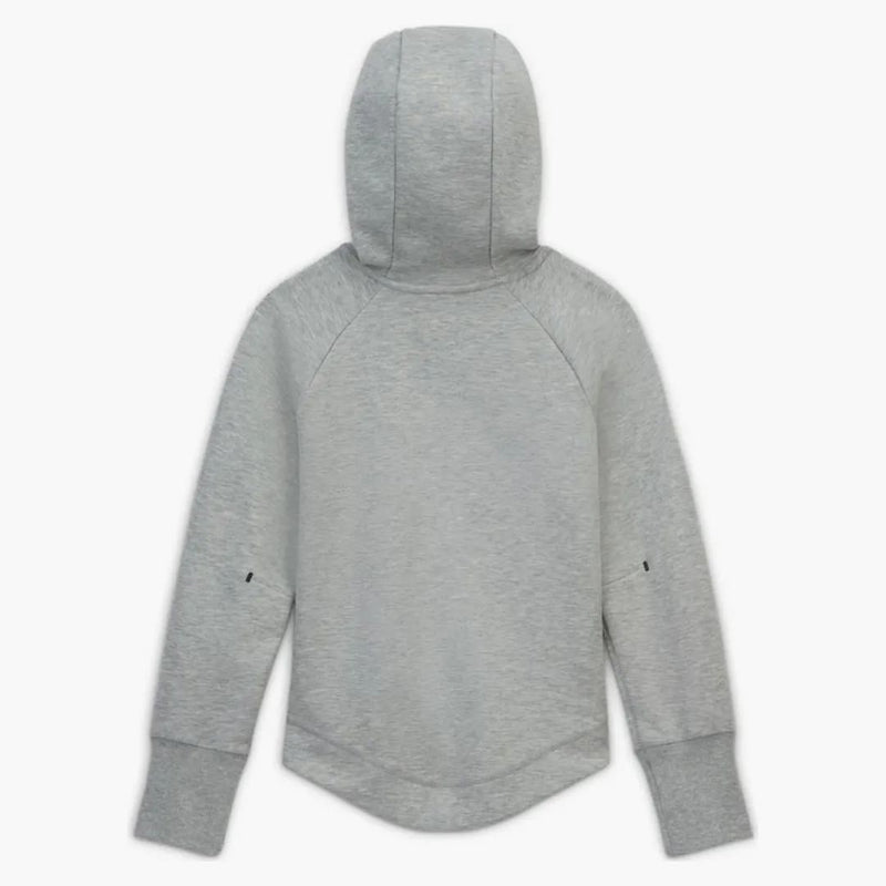 Nike Sportswear Kids' Tech Fleece Full-zip Hoodie Dark Grey Heather/black