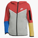 Nike Sportswear Kids' Tech Fleece Full-zip Hoodie Lobster/grey Fog/white