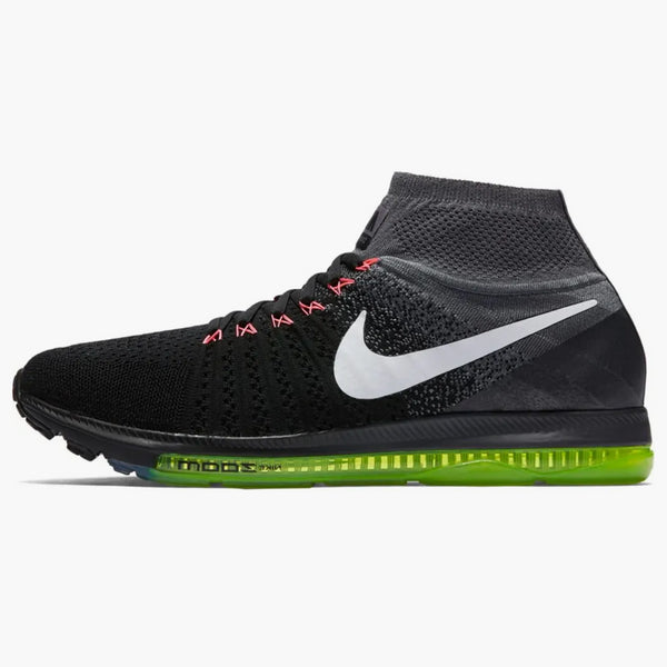 Nike Zoom All Out Flyknit Black White Volt (mujer)