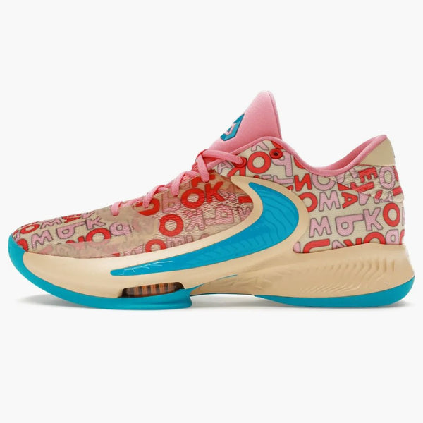 Nike Zoom Freak 4 Letter Bros Vanilla Lightning
