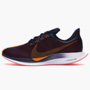 Nike Zoom Pegasus 35 Turbo Blackened Blue Orange Peel (women's)
