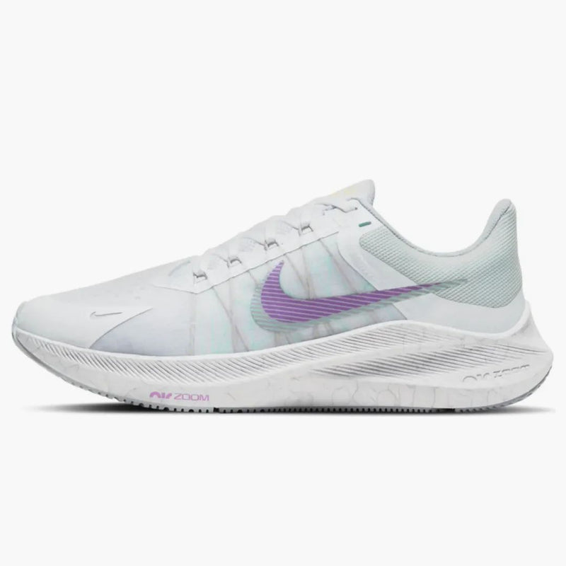 Nike Zoom Winflo 8 Football Grey Violet Shock (women's)