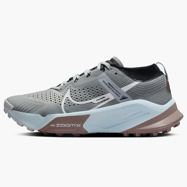 Nike Zoomx Zegama Light Smoke Grey Black Glacier Blue White (women's)
