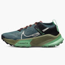Nike Zoomx Zegama Mineral Slate Black Green Glow Light Bone (women's)