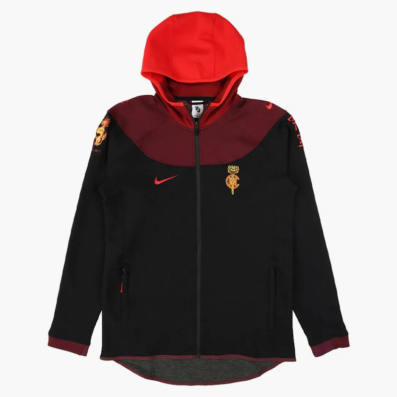 Nike x sraženina nrg geodie černá/uni červená/tmavá kaštan