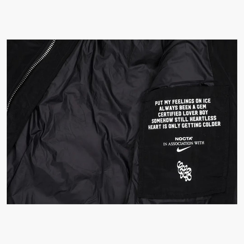 Nike x Drake certificato amante del bomber per ragazzo (amici e familiari) nero