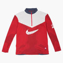 Nike X Gyakusou Nrg Half-zip Top Long Sleeve Tee Sport Red/thunder Blue