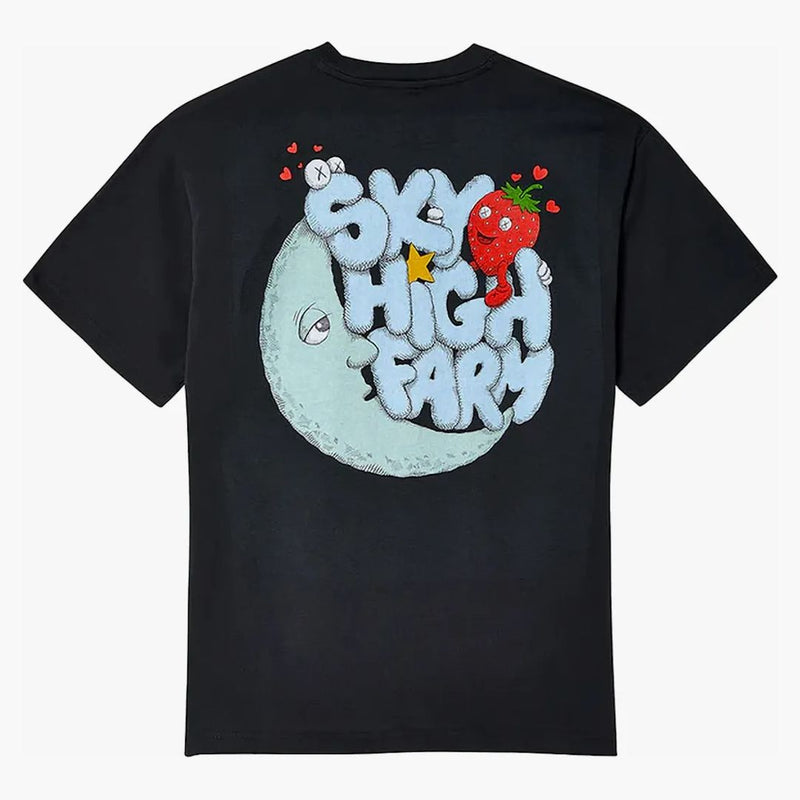 Nike x Kaws Sky High Farm Workwear Trvalé grafické tričko černé