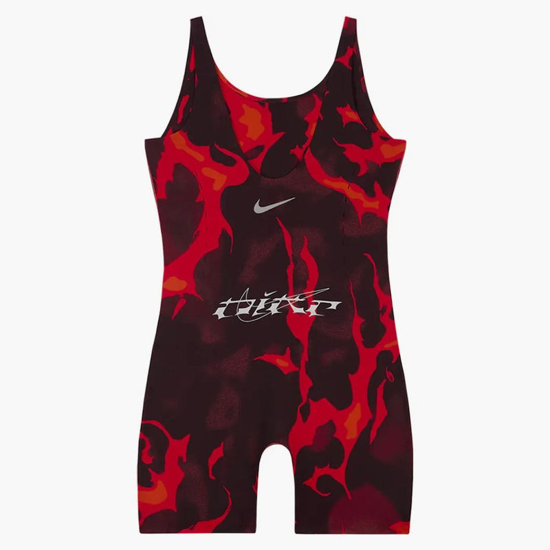 Nike X Megan Thee Stallion Women's 5" Bodysuit Black/light Crimson