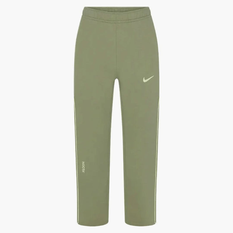 Nike X Nocta Fleece Cs Open Hem Sweatpant Oil Green/light Liquid Lime