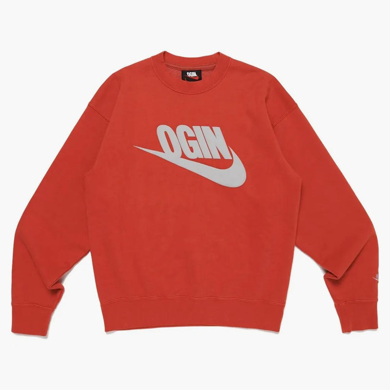 Nike X Nigo Nrg Fleece Crew Sweatshirt (asia Exclusive) Red