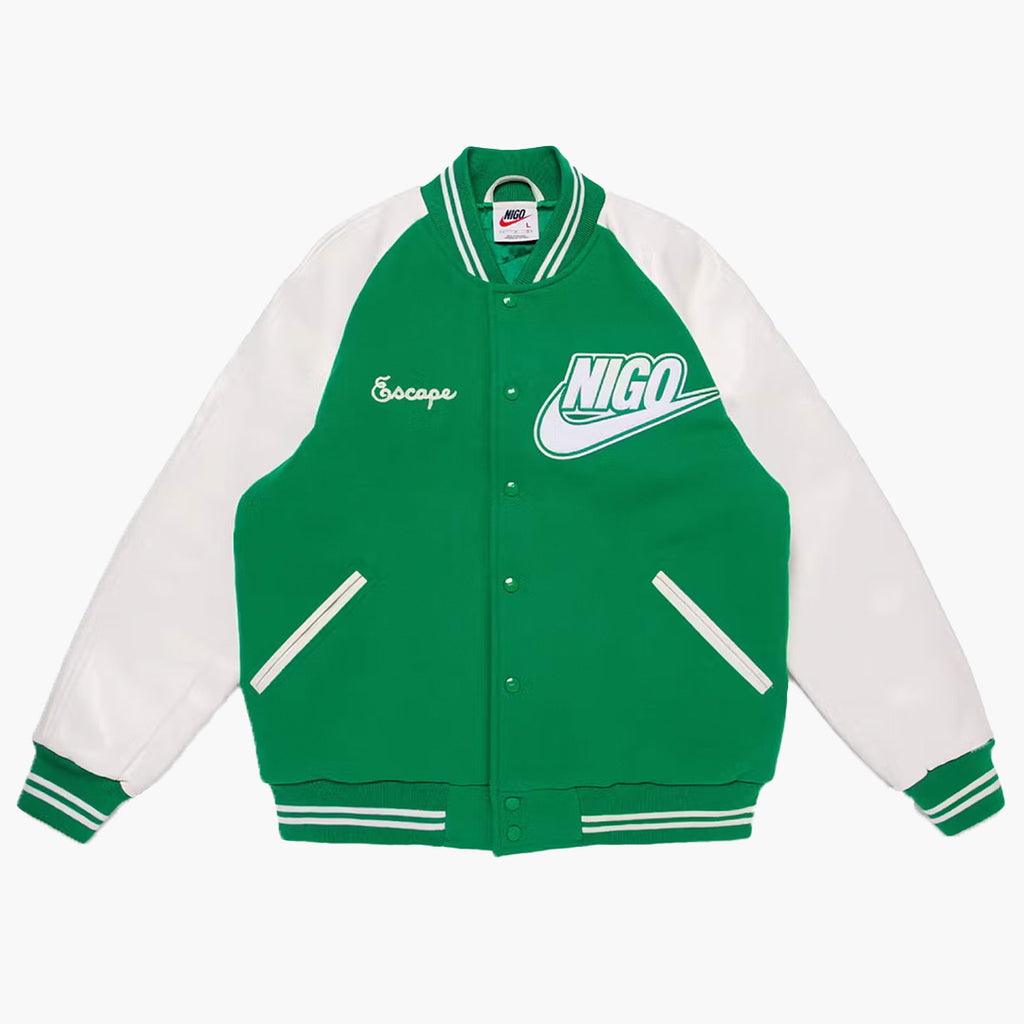 Kaufe den Nike x Nigo Varsity Jacket Green bei Hypeneedz