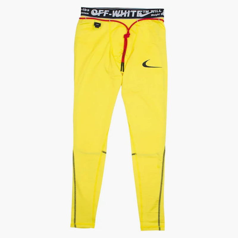 Nike X Off-white Running Pro Tights Opti Yellow