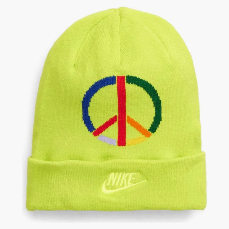 Nike X Olivia Kim Peace Sign Cuffed Beanie Cyber