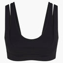 Nike X Skims Women's Matte Double Strap Scoop Bra Obsidian