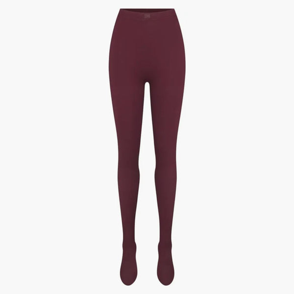 Nike X Skims Women's Matte Footsie Grip Legging Currant