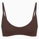 Nike X Skims Women's Matte Micro Scoop Bra Dark Sepia