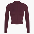 Nike X Skims Women's Matte Mock Neck Full Zip Jacket Currant