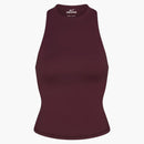 Nike X Skims Women's Matte Mock Neck Racer Tank Currant