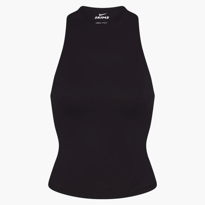 Nike X Skims Women's Matte Mock Neck Racer Tank Obsidian