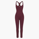 Nike X Skims Women's Matte Racer Long Onesie Currant