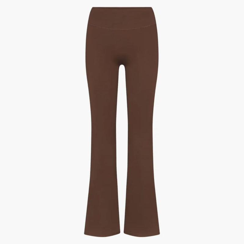 Nike X Skims Women's Matte Slim Flare Legging Dark Sepia